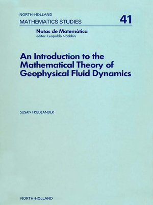 cover image of An Introduction to the Mathematical Theory of Geophysical Fluid Dynamics